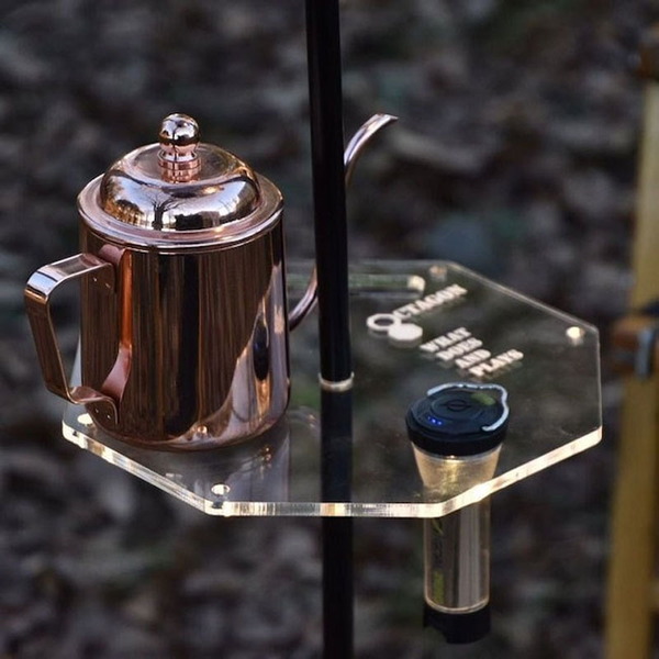 efim(エフィム) OCTAGON FLAT PLATE for lantern stand OC-PL-BK2 ツーバーナー&マルチスタンド