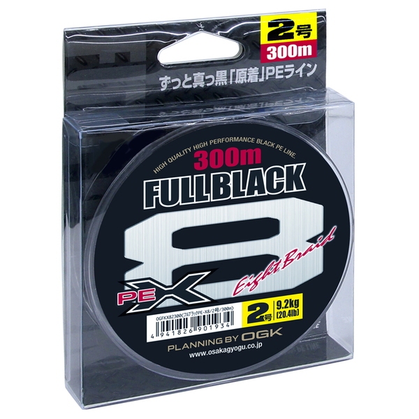 大阪漁具(OGK) フルブラックPE X8 300m OGFKX82300 オールラウンドPEライン
