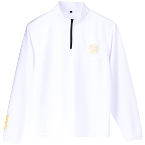 【送料無料】サンライン(SUNLINE) 獅子ジップシャツ（長袖） Ｓ ホワイト SUW-04203CW