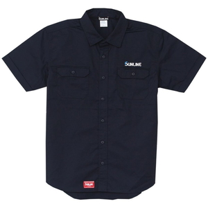 サンライン(SUNLINE) ワークシャツ S ネイビー SUW-15210W