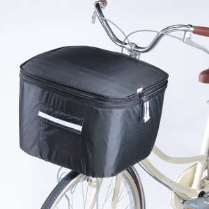 川住製作所（kawasumi） 2段式前カゴカバー(アシスト車対応) サイクル/自転車 KWF-100BK