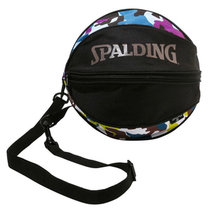 SPALDING(スポルディング) ボールバッグ バスケットボール７号可 ケース／肩かけ マルチカモ ブルー×ブラウン 49001MBB