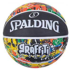SPALDING(スポルディング) グラフィティ ラバー バスケットボール アウトドア ７号球 レインボー 84372Z