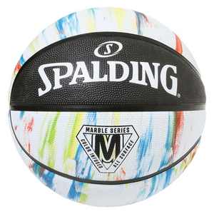SPALDING(スポルディング) マーブル ラバー バスケットボール ６号球 ブラック×ホワイト 84413Z