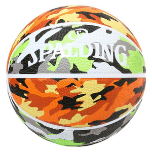 SPALDING(スポルディング) マルチカモ バスケットボール ５号球 グリーン×オレンジ 84495J