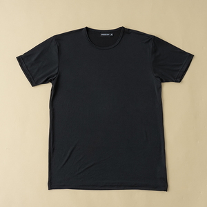 アズ（as corporation） ＢＲＥＥＺＥ／ＤＲＹ 半袖丸首シャツ（２０２２春夏モデル） ＬＬ ブラック 9016-33