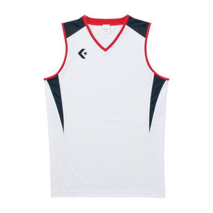 CONVERSE(コンバース) ゲームシャツ ３Ｓ ホワイト×ブラック（１１１９） CB251701