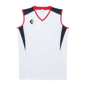 CONVERSE(コンバース) ウィメンズ ゲームシャツ ＳＳ ホワイト×ブラック（１１１９） CB351701