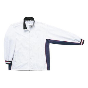 CONVERSE(コンバース) ウォームアップジャケット（前ファスナー・裾ボックスタイプ） Ｓ ホワイト×ネイビー（１１２９） CB182102S