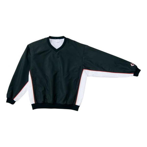 CONVERSE(コンバース) Ｖネック ウォームアップジャケット Ｍ ブラック×ホワイト（１９１１） CB182113S