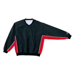 CONVERSE(コンバース) Ｖネック ウォームアップジャケット Ｍ ブラック×レッド（１９６４） CB182113S