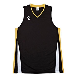 CONVERSE(コンバース) メンズ ゲームシャツ ３Ｓ ブラツク×ゴールド（１９５３） CB281701