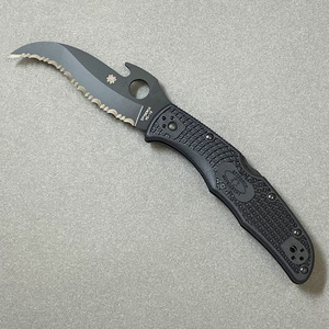 【送料無料】Spyderco(スパイダルコ) メートリアーク2 ウェーブ オールブラック ブラック C12SBBK2W