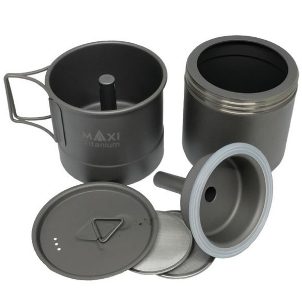 MAXI(マキシ) Titanium Coffee Maker200ml(チタン コーヒー メーカー 200ml) MX-CM200 パーコレーター&バネット