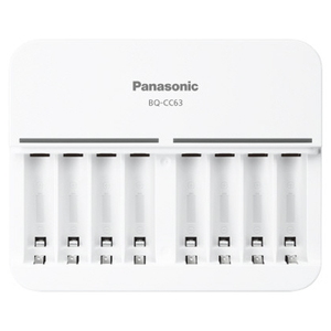 パナソニック(Panasonic) ニッケル水素電池専用充電器 単３形単４形 充電式エボルタ エネループ ８本 (P)BQ-CC63