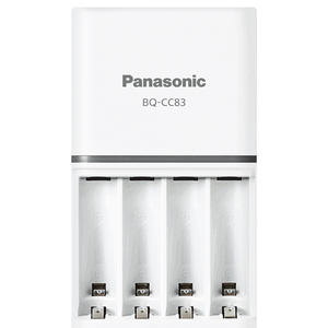 パナソニック(Panasonic) ニッケル水素電池専用充電器 単３形単４形 充電式エボルタ エネループ ８本 (P)BQ-CC83