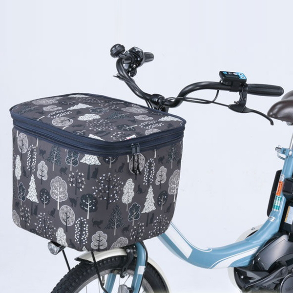 川住製作所(kawasumi) 前カゴカバー 2段式 サイクル/自転車 NET-101D バスケット