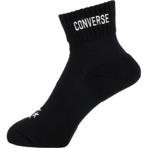 CONVERSE(コンバース) ストロングテーピングソックス 靴下／スポーツ／サポーター／足首サポート ２３-２５ｃｍ ブラック×ホワイト（１９１１） CB121051