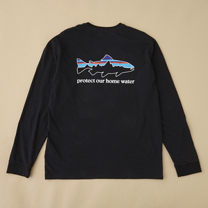 パタゴニア（patagonia） メンズ ロングスリーブ ホーム ウォーター トラウト レスポンシビリティー 37574 長袖Tシャツ(メンズ)