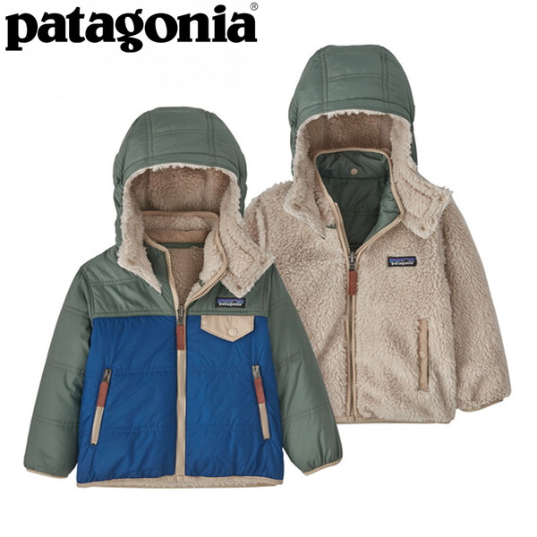 patagonia キッズアウター リバーシブルスナップ プルオーバー 3〜4歳