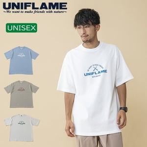 ユニフレーム(UNIFLAME) 【ユニフレーム×ナチュラム】9.1オンス マグナムウェイト STプリント Tシャツ URNT-11