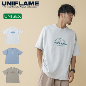 ユニフレーム(UNIFLAME) 【ユニフレーム×ナチュラム】9.1オンス マグナムウェイト STプリント Tシャツ URNT-14