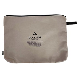 ダックノット(DUCKNOT) B4ジッパーケース グレー×ブラックロゴ 722216 ダックノット(DUCKNOT) B4ジッパーケース グレー×ブラックロゴ 722216