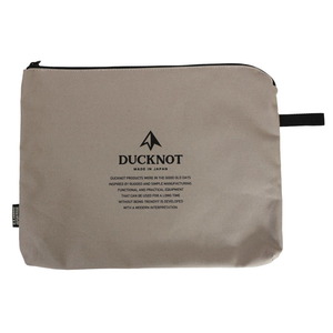 ダックノット(DUCKNOT) A4ジッパーケース グレー×ブラックロゴ 722215 ダックノット(DUCKNOT) A4ジッパーケース グレー×ブラックロゴ 722215