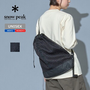 【送料無料】スノーピーク(snow peak) Double Face Mesh Shoulder Bag 約17L Black AC-22SU007BK 【送料無料】スノーピーク(snow peak) Double Face Mesh Shoulder Bag 約17L Black AC-22SU007BK