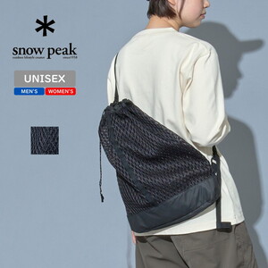 スノーピーク(snow peak) Double Face Mesh Shoulder Bag AC-22SU007BK