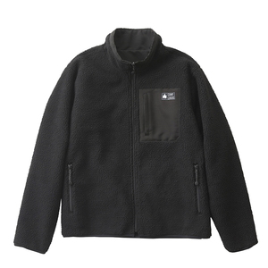 【送料無料】ロゴス(LOGOS) Men's CAMP LOGOS リバーシブルボア ジャケット メンズ M ブラック 33212713
