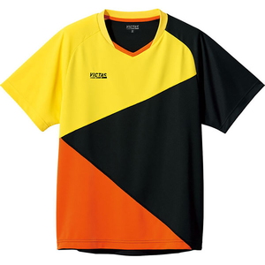 VICTAS(ヴィクタス) カラーブロック ＧＳ ゲームシャツ １３０ （３０１０）イエロー×ブラック YTT-612103