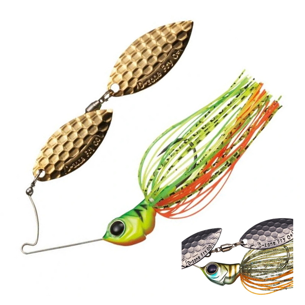 エバーグリーン(EVERGREEN) Dゾーンフライ TGダブルウィローリーフ(タングステンモデル)   スピナーベイト