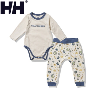 HELLY HANSEN（ヘリーハンセン） Baby’s マイファースト HH ノルディックフードプリント ロンパースセット べビー HB32256