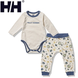 HELLY HANSEN(ヘリーハンセン) Baby’s マイファースト HH ノルディックフードプリント ロンパースセット べビー HB32256 ベビーボディスーツ