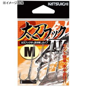 カツイチ(KATSUICHI) 太刀フック４ Ｌ ＮＳブラック BT-54