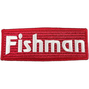 Fishman（フィッシュマン） ステッカーワッペン赤 WP-000001