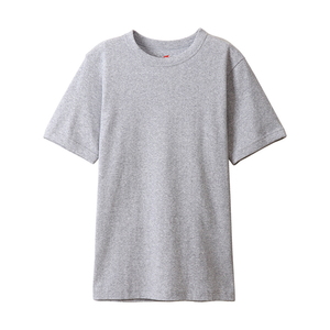 Hanes(ヘインズ) ビーフィー リブ Tシャツ S ヘザーグレー HM1R103 Hanes(ヘインズ) ビーフィー リブ Tシャツ S ヘザーグレー HM1R103