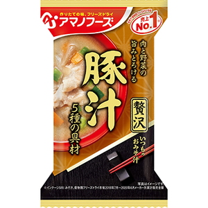 アマノフーズ(AMANO FOODS) いつものおみそ汁贅沢 豚汁(10食入) DF-0009