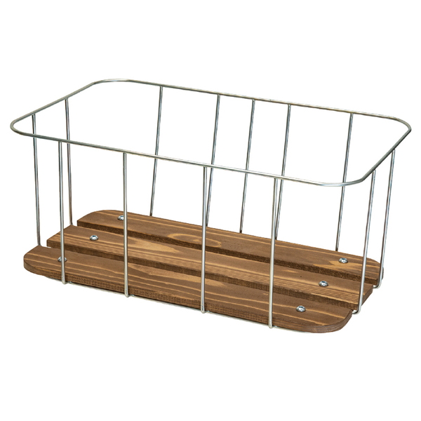 昭和インダストリーズ Wood Wire Rack(Deep type) ウッド ワイヤー ラック 深型 BKT14902 バスケット