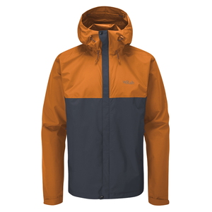【送料無料】Rab(ラブ) Downpour ECO Jacket M(JPサイズL) Marmalade×Beluga QWG-82