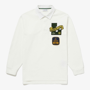 LACOSTE（ラコステ） ヘリテージ ワッペン ラガーシャツ メンズ PH226799