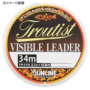 サンライン(SUNLINE) トラウティスト ビジブルリーダー 34m 1099 トラウト用フロロライン