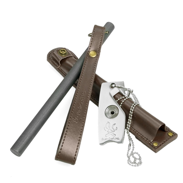 Bush Craft(ブッシュクラフト) ファイヤーメーカー レザーケースセット ストライカー付き 50845 その他便利小物