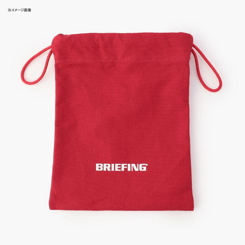 BRIEFING(ブリーフィング) DRAWSTRING POUCH M 0.8L RED BRL231A03