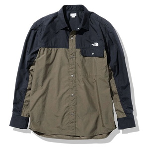 【送料無料】THE NORTH FACE(ザ・ノース・フェイス) ロングスリーブ ヌプシ シャツ ユニセックス L ニュートープ3(N3) NR11961