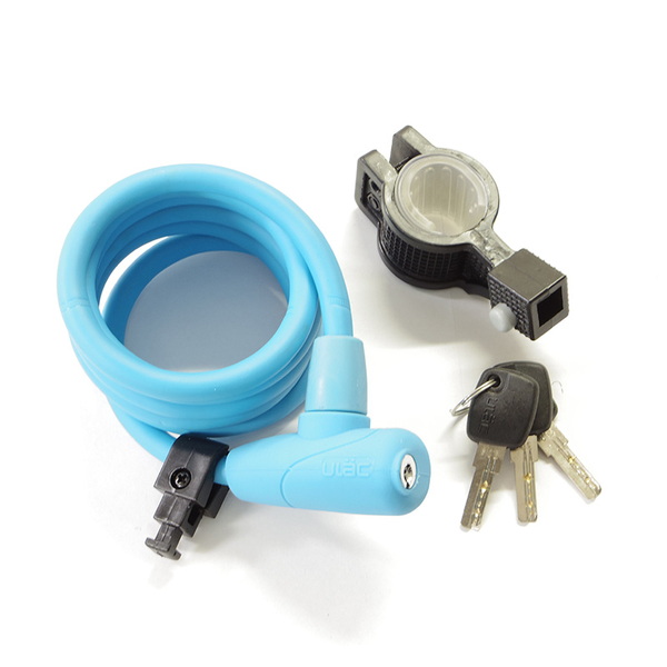 ULAC(ユーラック) シリコンラバーワイヤー錠 Soren Koil S5TXL 鍵･ロック