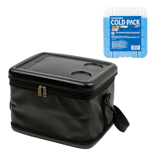 キャプテンスタッグ(CAPTAIN STAG) スーパーコールド クーラーバッグ25L+抗菌コールドパック(M)750g   ソフトクーラー20～29リットル