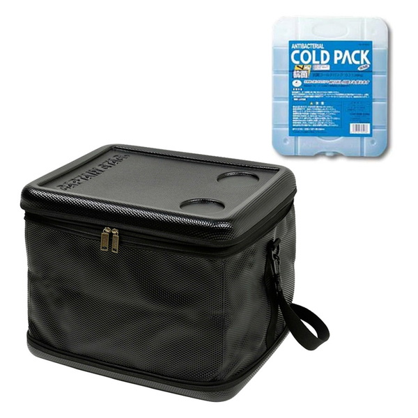 キャプテンスタッグ(CAPTAIN STAG) スーパーコールド クーラーバッグ43L+抗菌コールドパック(L)1000g   ソフトクーラー30リットル以上