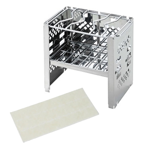 キャプテンスタッグ(CAPTAIN STAG) 【春の鹿番長祭】カマド スマートグリル B6型(3段調節)+スウェーデンファイアーライター5枚組   BBQコンロ(卓上タイプ)